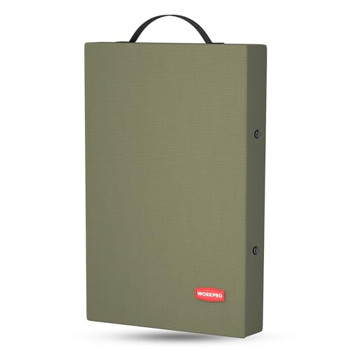WORKPRO 17" Kneeling Pad with Removable Cover, Green - color: Green