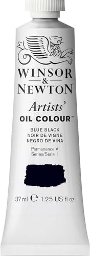 Winsor & Newton Artists' Oil Color, 37ml (1.25 oz) Tube, Blue Black - color: Blue Black, style: 1.25-oz Tube