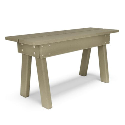BY THE YARD 34" Picnic Table Bench (Weathered Wood) - color: Weathered Wood