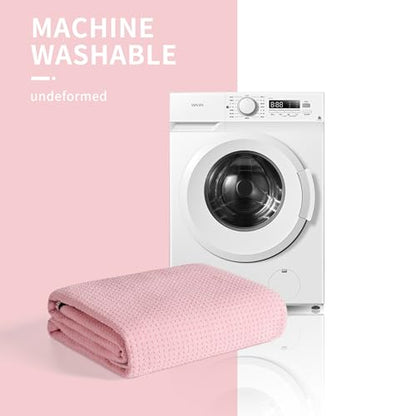 MICROFI New Microfiber Hot Yoga Towel Mat, 24 x 72 inches, with Non-Slip Silicone Grip, Secure Fit Elastic Straps - color: Pink