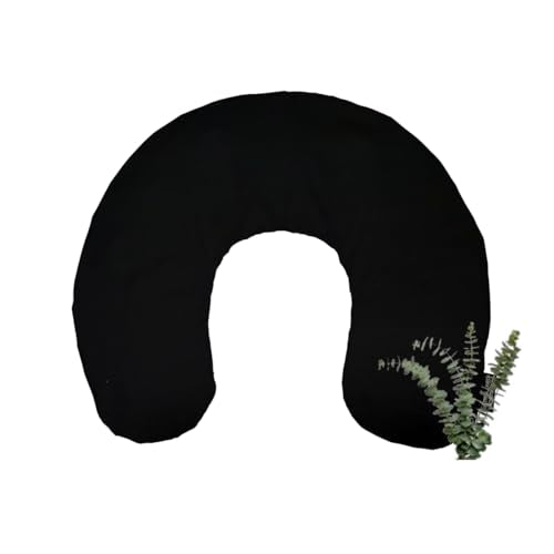 Mother Earth Pillows Large Triggerpoint Pillow for Neck and Shoulders (Black - Breathe Herbal Blend) - color: Black - Breathe Herbal Blend