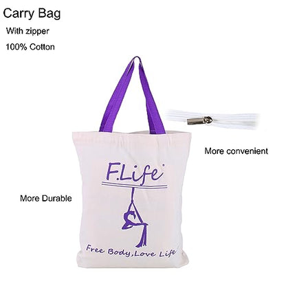 F.Life Aerial Yoga Hammock kit- Yoga Swing Multicolor 5 yards-Flying Yoga Include Daisy Chain,Carabiner and Pose Guide - color: Night Sky Star