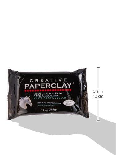 Creative Paperclay for Modeling Compound, 16-Ounce, White, 4" x 1" x 8" (Length x Width x Height)