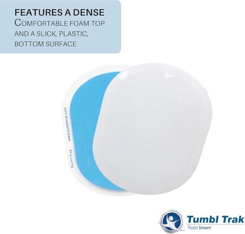 Tumbl Trak Smooth Sliding Slider with Comfortable Top (for Carpet Floors) - color: White(large - Single)