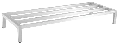 CenPro Commercial NSF Aluminum Dunnage Rack - 1,500 lb. Weight Capacity - 60"x20"x8" (28W-129) - size: 60x20x8"