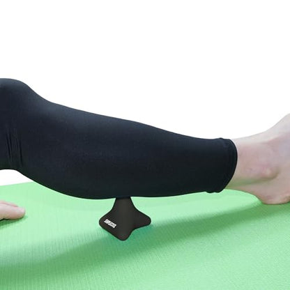 Manual Trigger Point Massage Tool Small Massager Ball 3″×2.6″ Black - color: Black