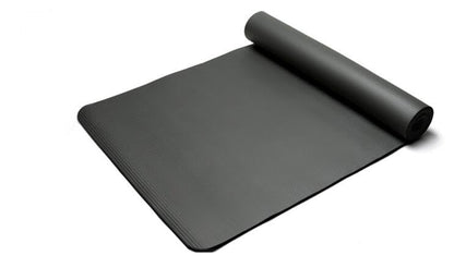 Extra Thick Yoga Mat, 10mm NBR Exercise Mat with Carry Strap, Non-Slip for Home & Gym Workouts, 72x24 inches