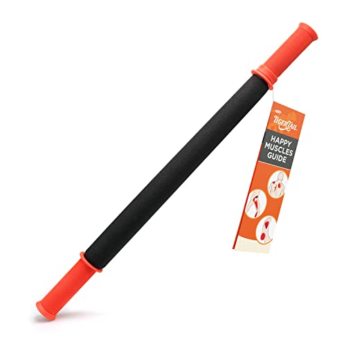Tiger Tail 22in Massage Stick Portable Roller, Handheld, Deep Tissue Foam Roller, Body Massage and Myofascial Release Tool for Legs, Neck, Calves, Thighs, Shins & Back, The Long One 22, Made in USA - size: 22 Inch The Long One