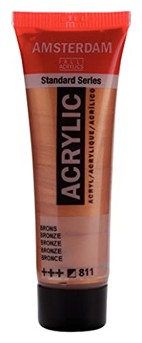 Amsterdam Standard Series Acrylic Tube 20ml Bronze 811 (17048110) - color: Bronze, size: 4.06 Fl Oz (Pack of 1)