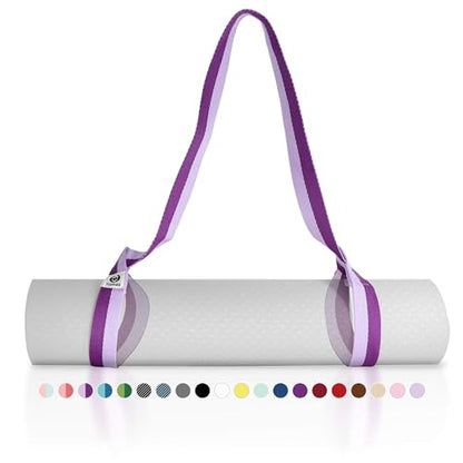 Tumaz Yoga Mat Strap Adjustable Carrier for All Yoga Mats, 2 Sizes - color: 05. Purple Match, size: 64 IN