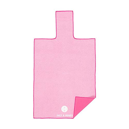 Salt & Honey Non-Slip Pilates Reformer Mat Towel - color: Pink