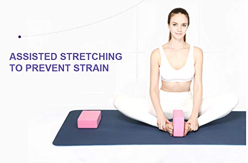 4-Pack High-Density EVA Yoga Blocks (9”x6”x4”) – Non-Slip, Supportive Foam Blocks for Stretching, Balance, Pilates & Home Workouts