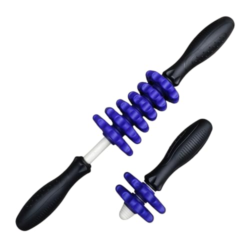 ONIPAX 3-in-1 Muscle Roller Stick - Adjustable Deep Tissue Massage Tool | 8-Gear Adjustable, POM Core, Portable for Neck, Back & Calf Relief - Ideal for Post-Workout Recovery & Muscle Tension Relief - color: Purple