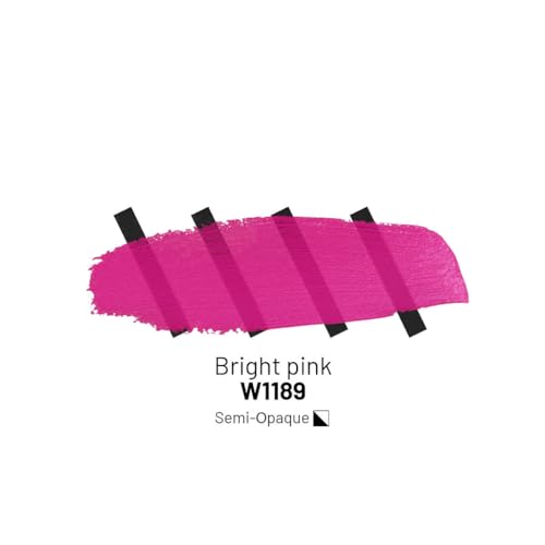 KAMENSKAYA Acrylic Inks for Artists - Bright Pink Acrylic Ink, 3.38 Fl Oz (100 ml) | Highly Concentrated, Multifunctional Liquid Acrylic Paint - color: Bright Pink