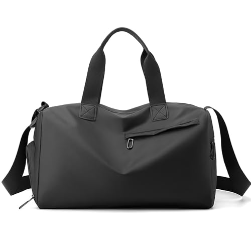 Handbag for Women Yoga Bag Large Capacity Yoga Pad Buckle with Shoe Compartment Water Bottle Sports Gym Bag Travel - color: B01-1 Black