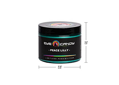 Eye Candy Pigments Premium Green Mica Powder - Peace Lilly (50gr) - for Epoxy, Resin, Soap, Paint, Woodworking, Acrylic Pouring, Bath Bombs, Fishing Lures - DIY Arts and Crafts Additive - color: Peace LIlly