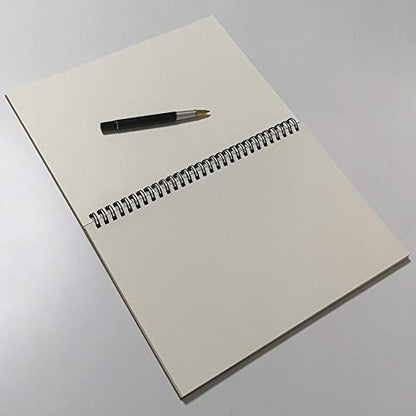 YUREE B5 Spiral Notebook/Spiral Journal Unruled, 100gsm Thick Blank Paper & Hard Kraft Cover, 65 Sheets (130 Pages), 3-Pack, 10.5" x 7.2", Brown - color: Brown