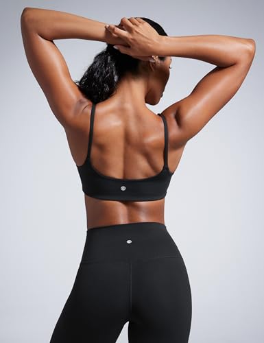 CRZ YOGA Butterbreeze Scoop Neck Sports Bras - color: Black, size: X-Small