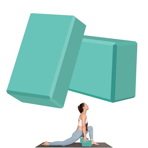 9"x6"x3" Yoga Blocks, Soft Non-Slip Surface Premium Foam Blocks, Supportive, Lightweight, Odor Resistant, Yoga Accessories for Pilates Meditation General Fitness Stretching Toning - color: Fruit Orchid-2 Pack