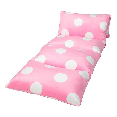 Butterfly Craze Floor Pillow Case, Mattress Bed Lounger Cover, Polka Pink, King Size - Cozy Seating Solution for Kids & Adults, Recliner Cushion, Perfect for Reading, TV Time (Pillow Not Included) - color: Polka Pink, size: King