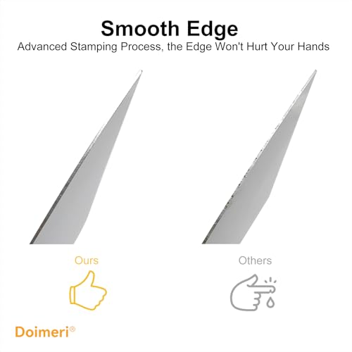 6 Pack Putty Knife, 1” 1.5” 2” 3” 4” 5” Spackle Knives, Premium Stainless Steel Paint Scraper, Perfect Tools for Repairing Drywall, Removing Wallpaper, Applying Mud Plaster