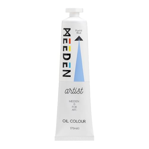 MEEDEN Artist Grade Oil Paint: Pastal Blue - 170ml/5.7oz Tube | Professional Art Paints and Supplies for Canvas Painting - color: Pastal Blue - NEW COLOR, size: 5.7 Fl Oz (Pack of 1)
