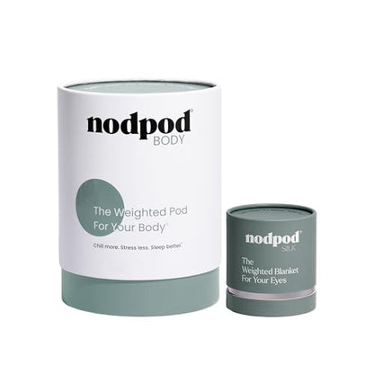 nodpod Gentle Pressure Weighted Silk Sleep Mask & Compact Blanket Bundle