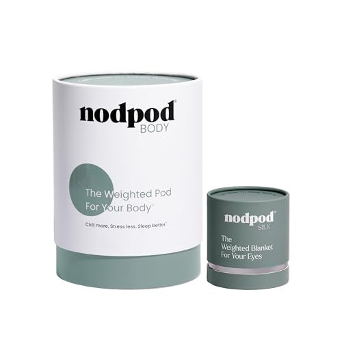 nodpod Gentle Pressure Weighted Silk Sleep Mask & Compact Blanket Bundle