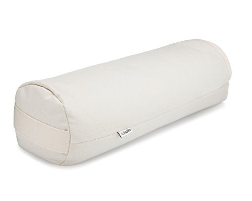 Hullo Bolster Pillow 17"×6"×6" – Cylindrical Buckwheat Pillow, Organic Neck Roll, Cool, Firm Support. Made in USA