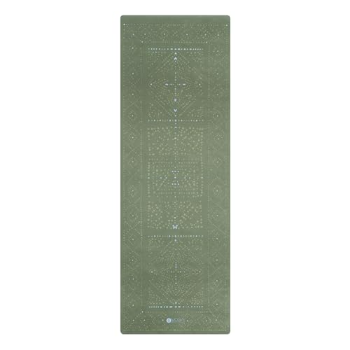 YOGA DESIGN LAB | The Combo Yoga Mat | 2-in-1 Mat+Towel | Eco Luxury | Ideal for Hot Yoga, Power, Bikram, Ashtanga, Sweat | Studio Quality | Includes Carrying Strap! - color: Boho Glow, size: 3.5mm