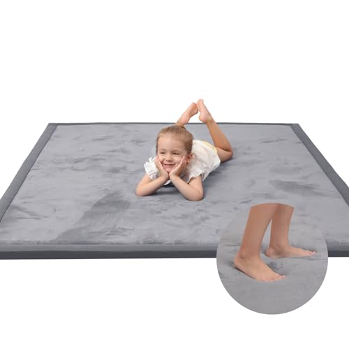 Thick Baby Play Mat for Floor,Large 79"×79" Playpen Mat(Dark Grey) - color: Dark Grey, size: 79"×79"×1.3"