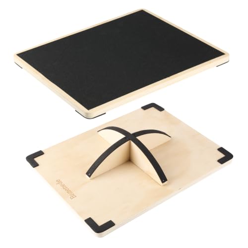 Professional Wooden Balance Board for Adults-Anti-Slip 350LBS Wobble Board for Physical Therapy Standing Desk Core Strength-Rocker Board Balancing Board - color: 360 Degree Rotation