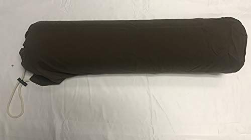 Therapist's Choice® Microfiber Bolster Cover with Drawstring Closure, Soft & Durable, Size: 6" x 27" (Cover Only, Bolster Not Included) (Chocolate (Dark Brown)) - color: Chocolate (Dark Brown)