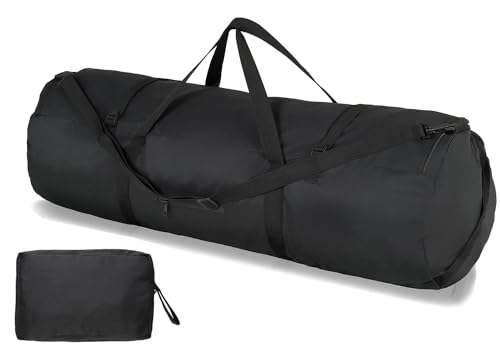 Arxus Duffle Bag 30L/50L/90L Long Travel Bag for Baseball Bat Tent Large - color: Black, size: 90L