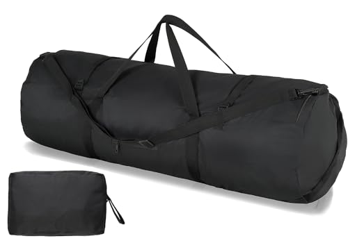 Arxus Duffle Bag 30L/50L/90L Long Travel Bag for Baseball Bat Tent Large - color: Black, size: 50L