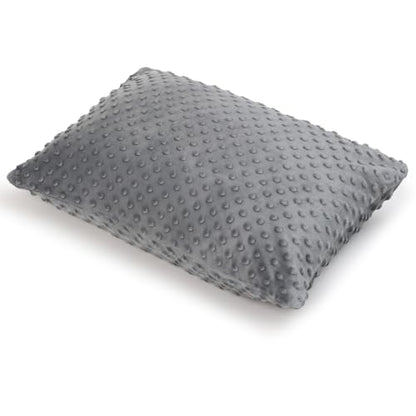 Weighted Pillow, Weighted Huggable Lap Tactile Sensory Pillows | 6.6lbs 20 * 12 inch, Machine Washable Cover, Chemical-Free Fabric, Better Sleep on Couch (Grey) - color: Grey