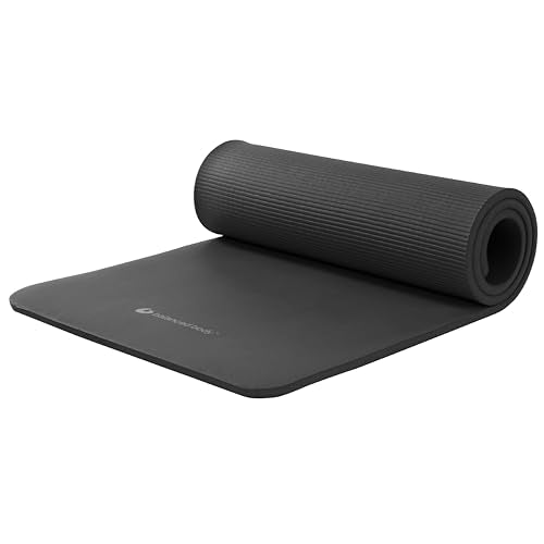 Aeromat Pilates and Yoga Mat, Blue, Balanced Body Extra-Thick Floor Mat - color: Black