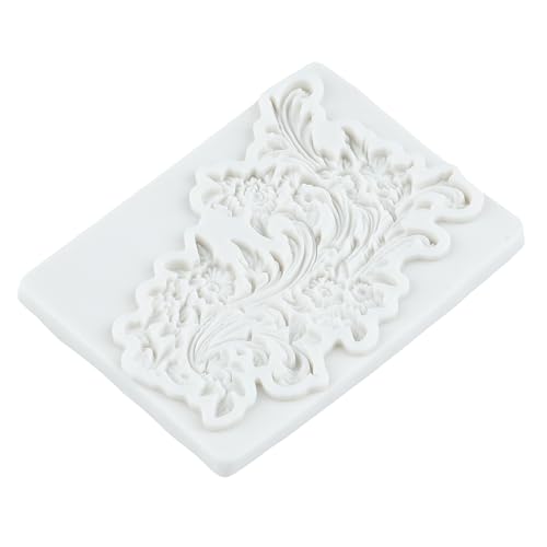 Baroque Silicone Mold Baroque Relief Flower Polymer Clay Molds | Jewelry Making Epoxy Resin Casting Air Dry Polymer Clay Craft - color: Style R