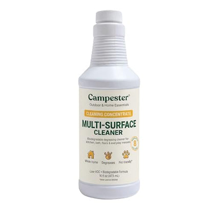Multi-Surface Cleaner Concentrate — Non-Toxic, Plant-Based All-Purpose Cleaner & Degreaser — 16 oz Makes 8 Gallons for Kitchen, Bathroom, Floors, Tile & Appliances