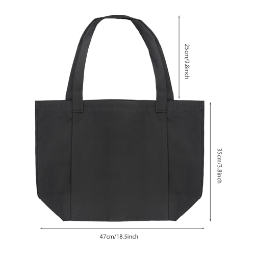 Starsouce Yoga Mat Bag Lightweight Foldable Canvas Tote with Side Sleeve Large Pocket Yoga Mat Carrier for Gym Travel Beach - color: Black
