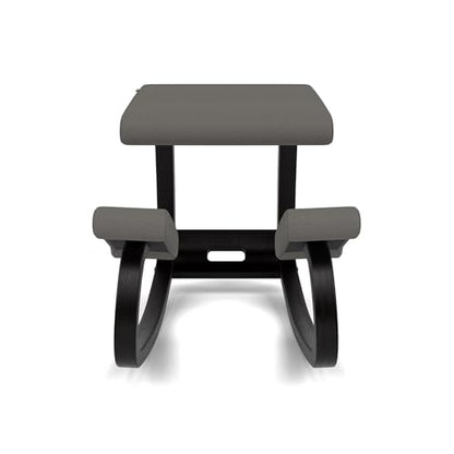 Varier Ergonomic Kneeling Chair, Rocking Knee Stool for Home Office Desk - color: Black/Grey