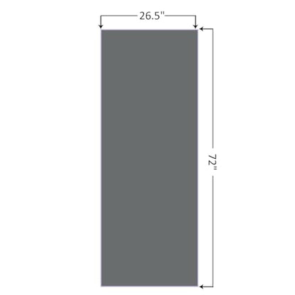 Eunzel Hot Yoga Mat Towel, Ultra-Absorbent Microfiber 72" x 26.5" | Ultra Absorbent Microfiber, Soft Touch Fabric, Quick Dry, Hot Yoga & Pilates, Machine Washable - color: Z-gray (2 Pack )