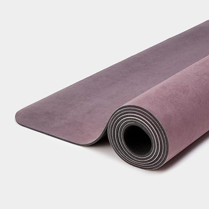 WeGym Yoga Mat, 4 mm Cushioned Non-Slip for Yoga, Pilates and Home Workouts - color: Rose Ombre, style: Suede