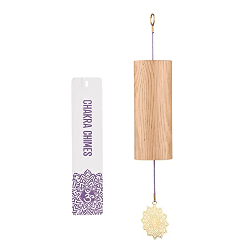 Chakra Chimes Natural Bamboo Wind Chimes Meditation Chord Windchime Wind Bell for Home Decoration Zen Mindfulness Crown Chakra - color: Crown