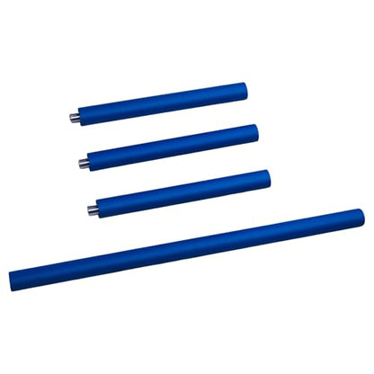 yoga stick is made of sturdy steel that is 5 feet high and an adjustable stretching stick, providing flexibility, agility, and balance. Covered with thick and comfortable foam layer - color: Blue