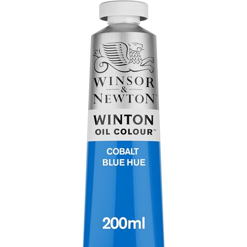 Winsor & Newton Winton Oil Color, 200ml Tube, Cobalt Blue Hue | High-quality pigments, Durable, Lightfast, Permanent, Uniform Consistency, Great Pigment Load - color: Cobalt Blue Hue, size: 6.75 Fl Oz (Pack of 1), style: 6.75-oz Tube