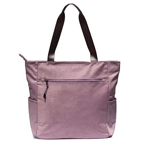 ESVAN Original Floral Water Resistant Large Tote Bag Shoulder Bag for Gym Beach Travel Daily Bags Upgraded - color: [Q] Pattern