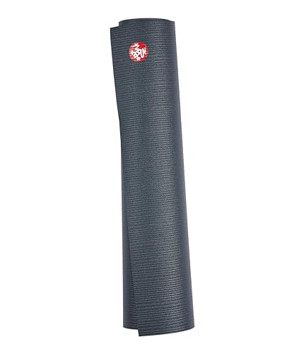 Manduka PROlite Yoga Mat 4.7mm | Lifetime Durability | Hygienic Construction | Teacher Approved - color: Thunder, size: 71" x 24"