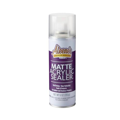 Aleene's Spray Finish 6oz Acrylic Sealer, 6 Ounce (Pack of 1), Clear-Matte - color: Clear - Matte