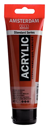 Amsterdam Royal Talens Standard Series Acrylic Color, 120ml Tube, Burnt Sienna (17094112) - color: Burnt Sienna, size: 4.06 Fl Oz (Pack of 1)